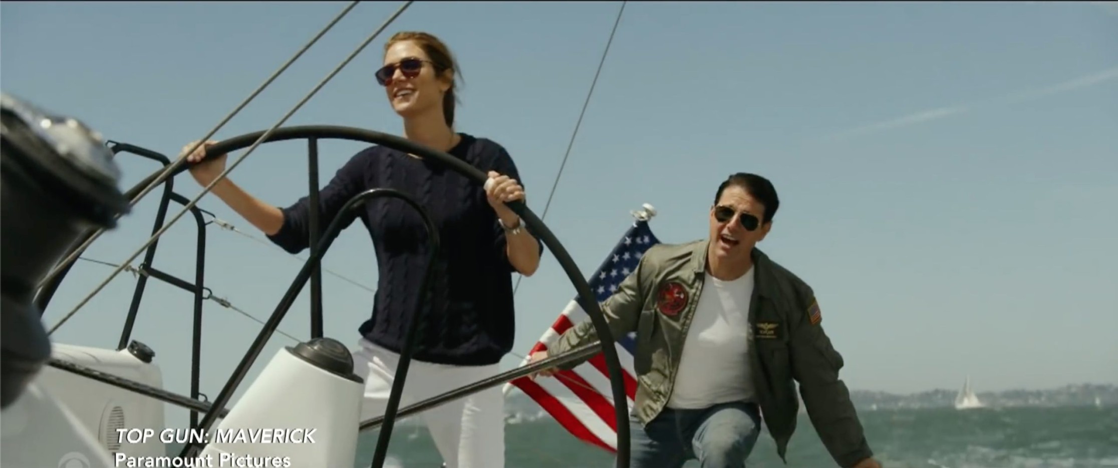 Maverick and Penny sailing together