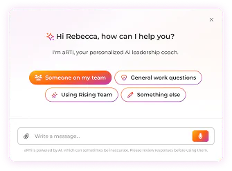 Hi Rebecca - Arti interface